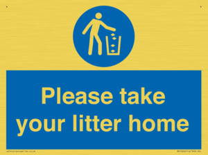 Please take your litter home